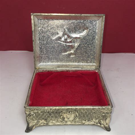 antique metal box made in japan|japanese made metal trinket boxes.